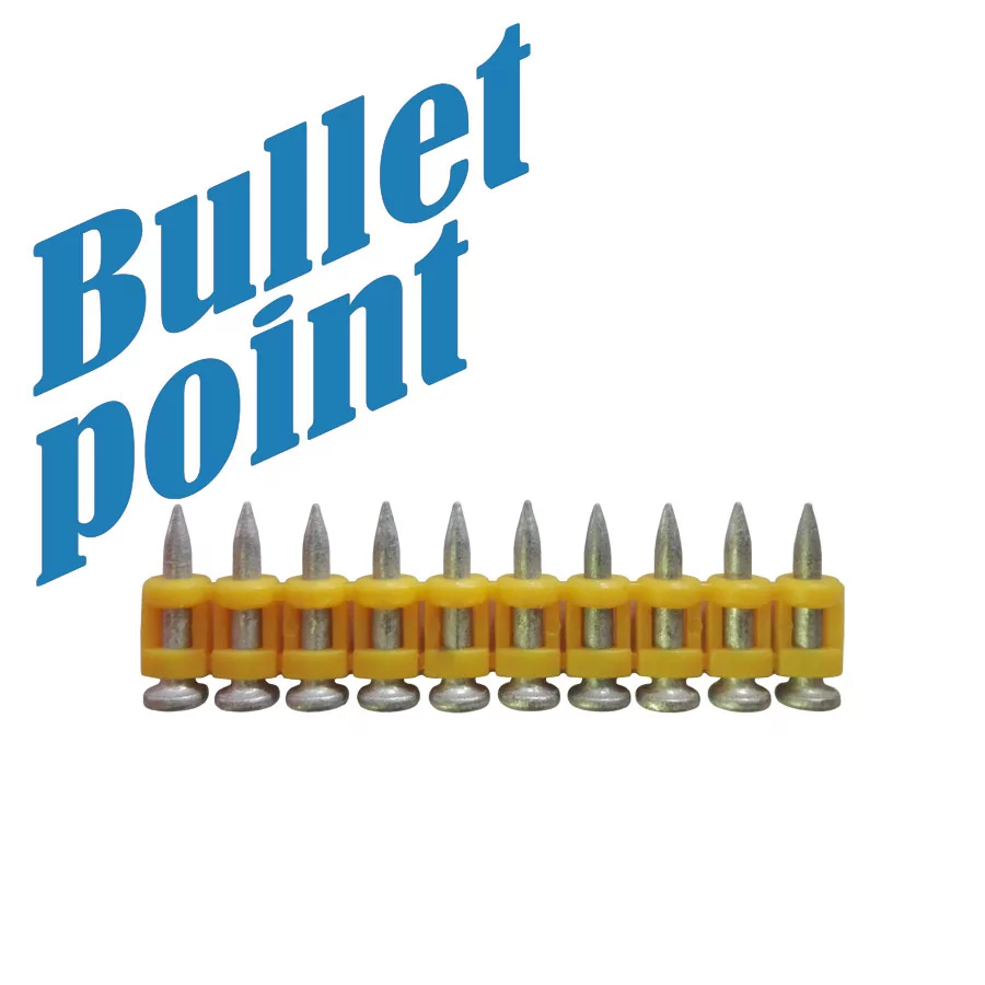 Усиленные дюбель-гвозди по бетону, металлу тип CN MG Bullet-Point 19 упаковка 1000 шт.