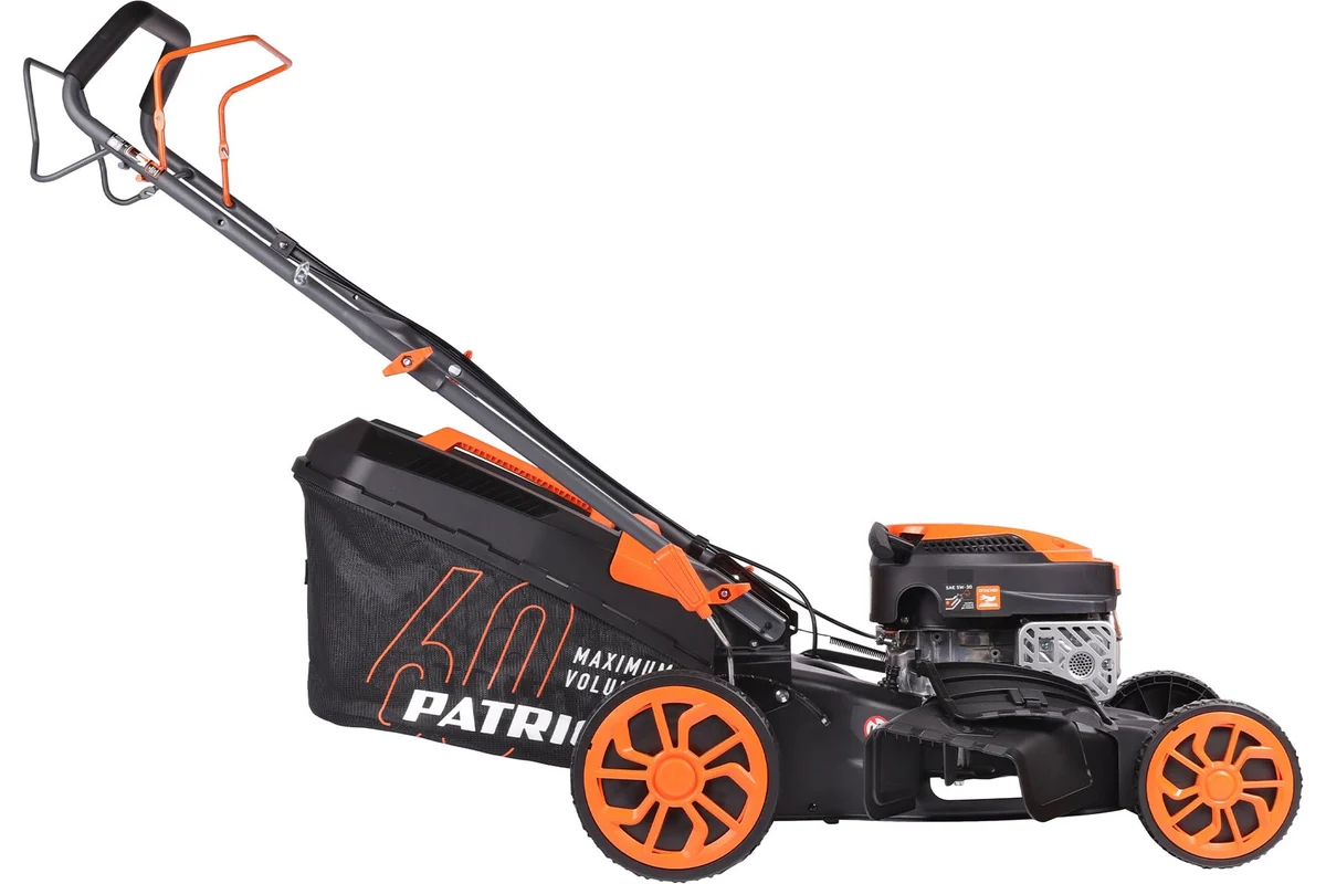 Газонокосилка бензиновая Patriot PT 464S, 144сс, 4 л.с., 46см, 50л. трав., метал. дека, привод на колеса 512109464