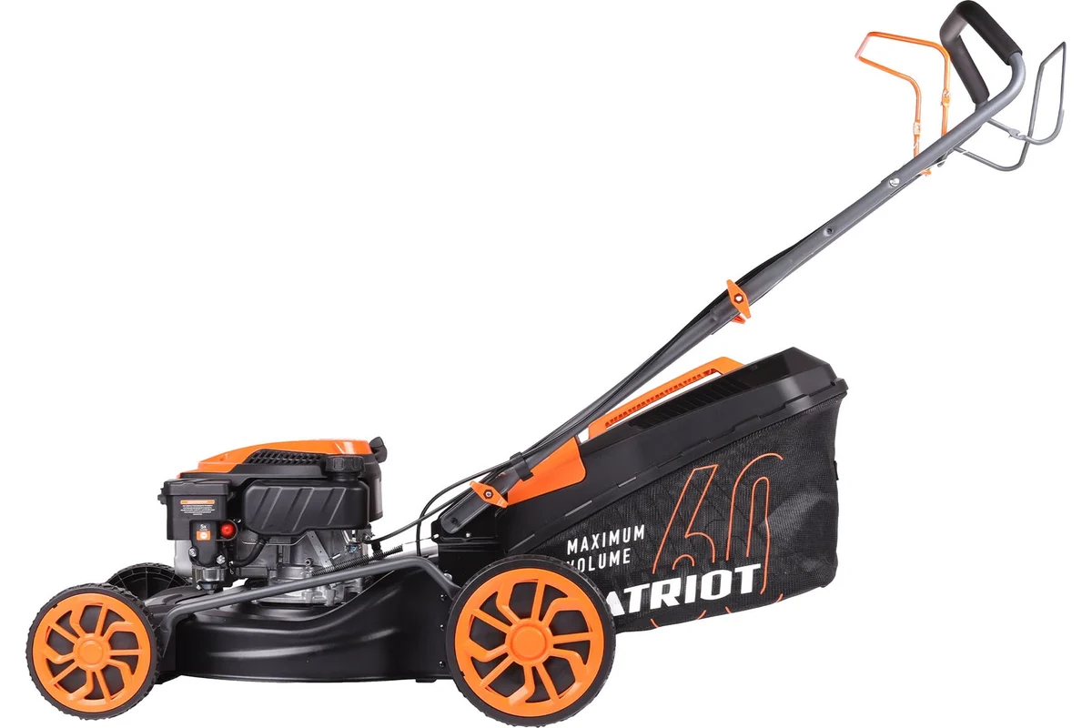 Газонокосилка бензиновая Patriot PT 464S, 144сс, 4 л.с., 46см, 50л. трав., метал. дека, привод на колеса 512109464