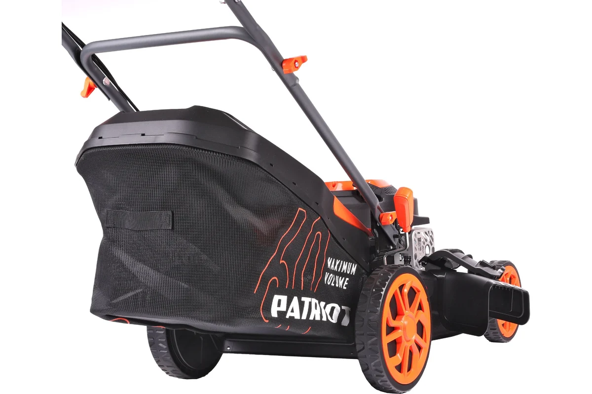 Газонокосилка бензиновая Patriot PT 464S, 144сс, 4 л.с., 46см, 50л. трав., метал. дека, привод на колеса 512109464