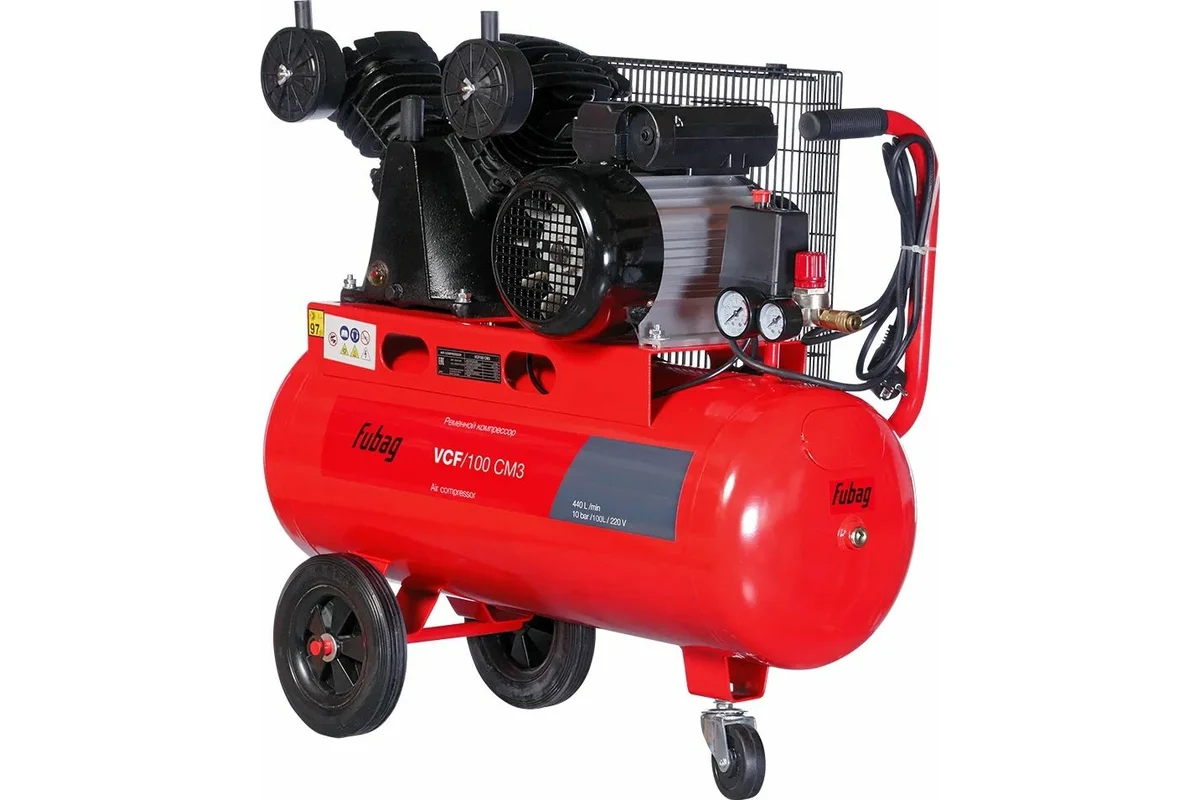 Компрессор FUBAG VCF/100 СM3 440л/мин, 100 л, 10 бар, 2.2 кВт, 220 В 641272