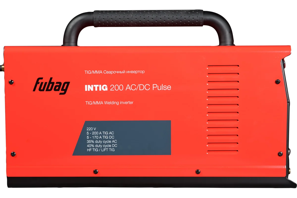 Сварочный инвертор FUBAG INTIG 200 AC/DC PULSE, горелка FB TIG 26 5P 4m, 38459 , НАКС, 31412.1Н