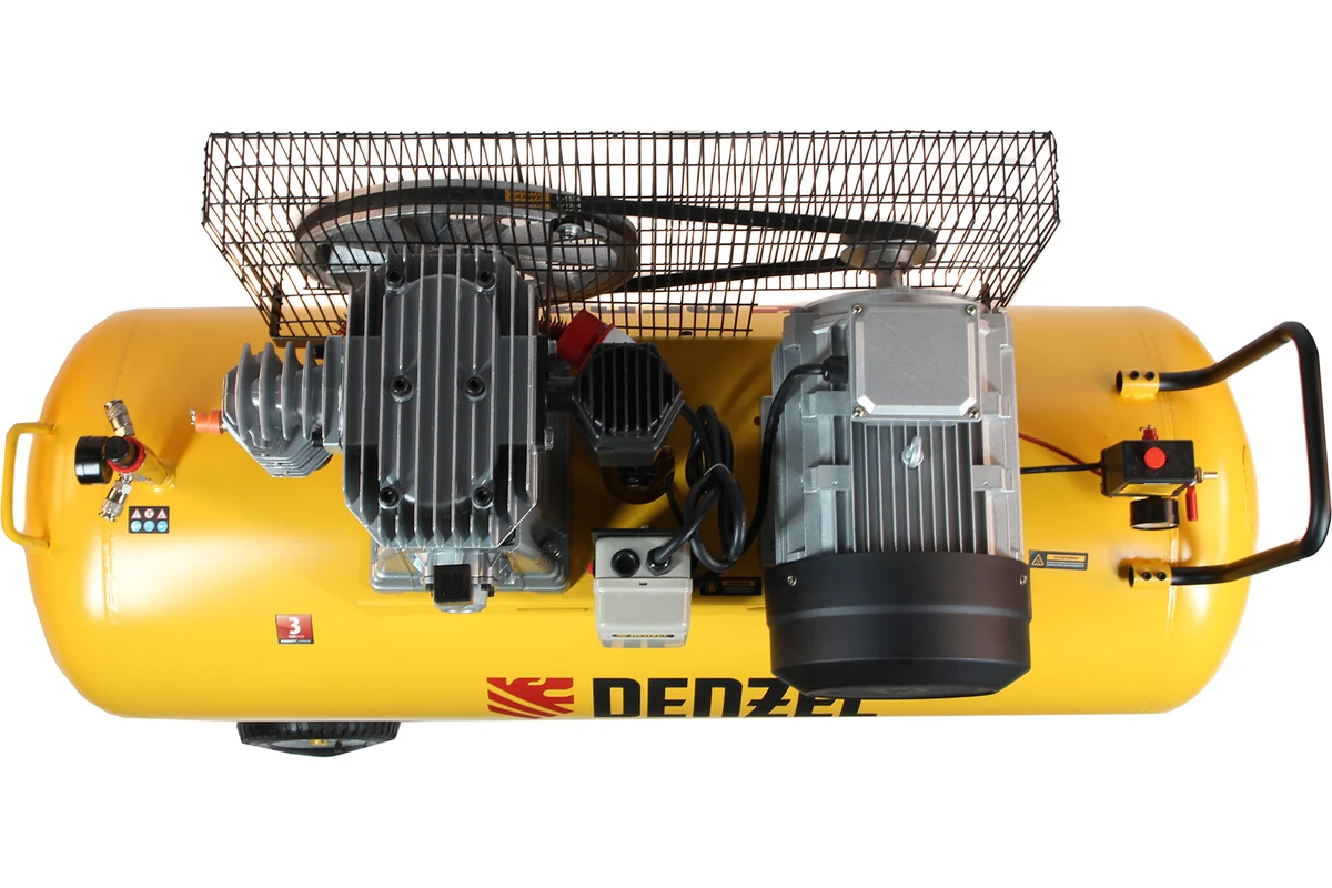 Воздушный компрессор Denzel BCI5500-T/270 ременной привод, 5,5 кВт, 270 литров, 850 л/мин 58129