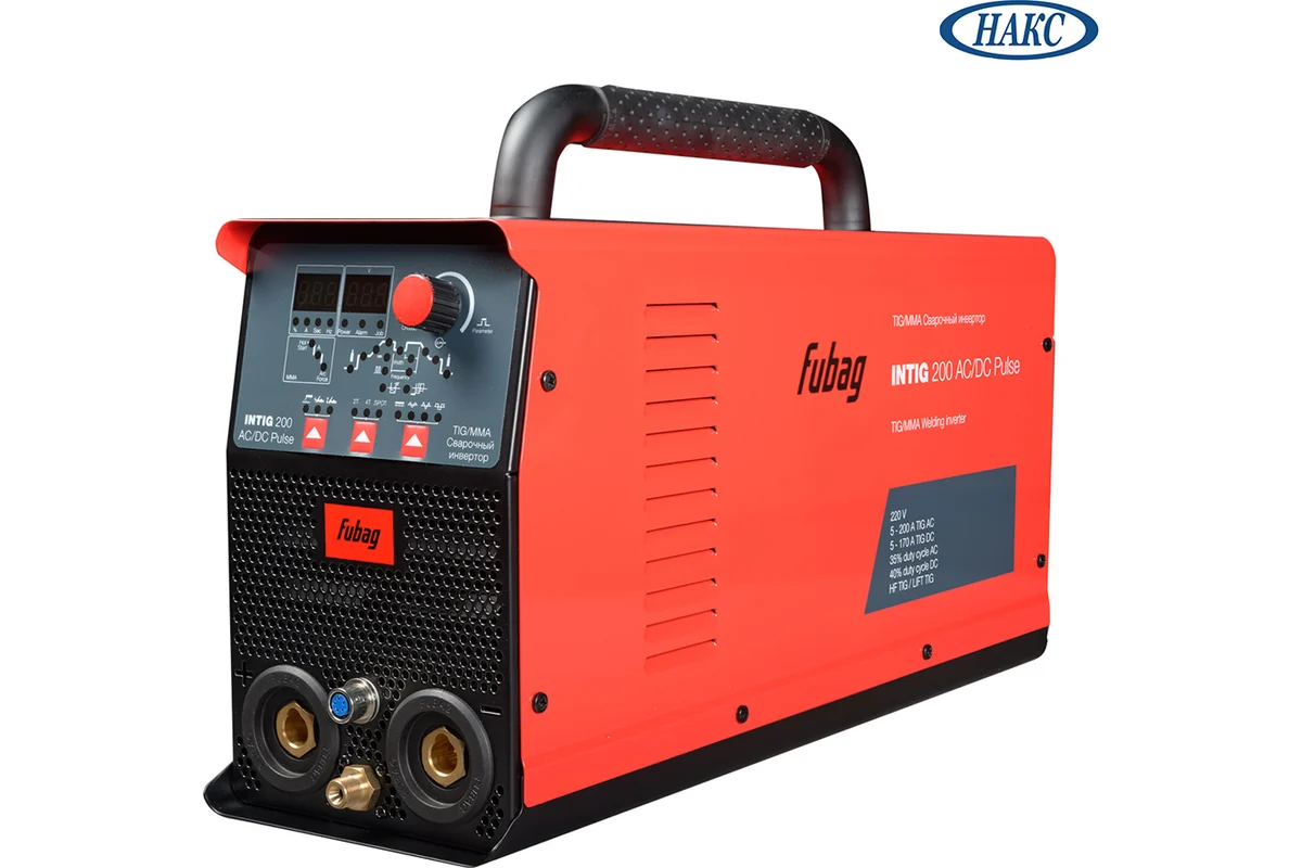 Сварочный инвертор FUBAG INTIG 200 AC/DC PULSE, горелка FB TIG 26 5P 4m, 38459 , НАКС, 31412.1Н