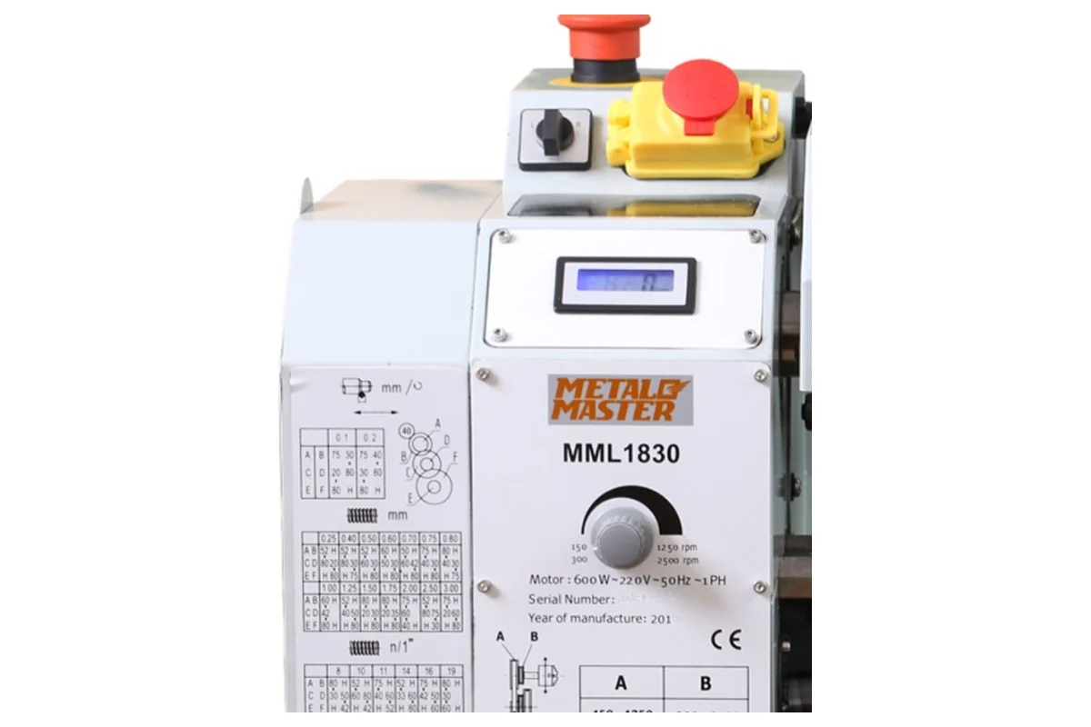 Токарный станок MetalMaster MML 1830V 15464
