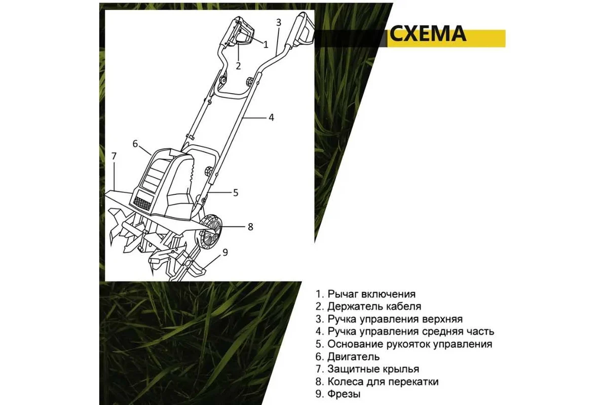 Электрический культиватор Huter ЕМС-1200 70/5/70