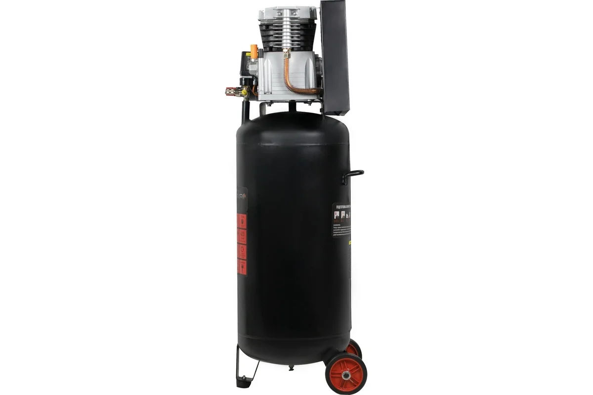 Компрессор VERTON Air AC-100/420V вертикальный бак, масляный ременной 420л/мин,100л,12бар, 2,5кВт, 230В, рапид 01.12210.13370
