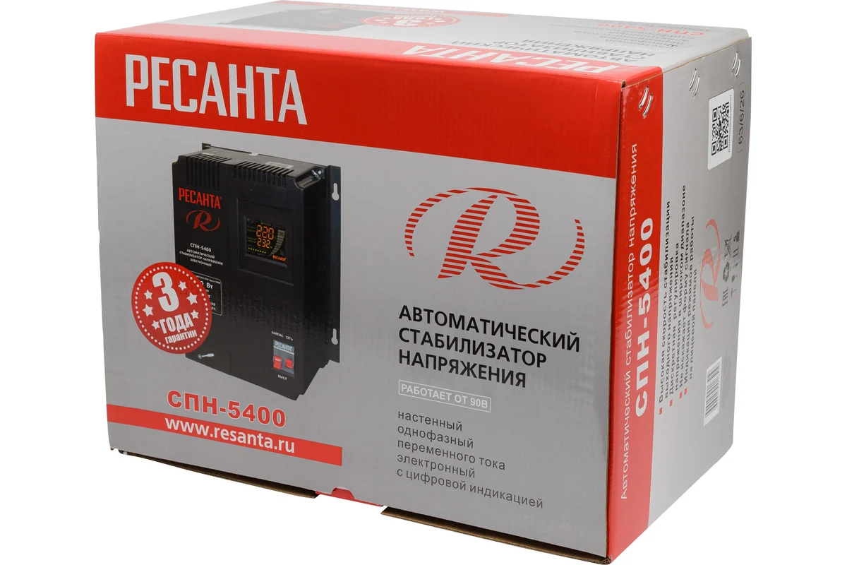 Стабилизатор Ресанта СПН 5400 63/6/26