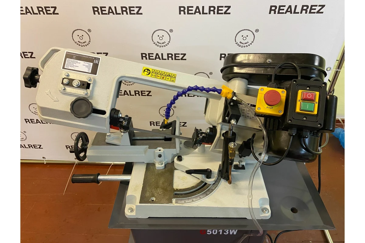 Ленточнопильный станок REALREZ G5013W СОЖ (230 V) REZ-5013/230V