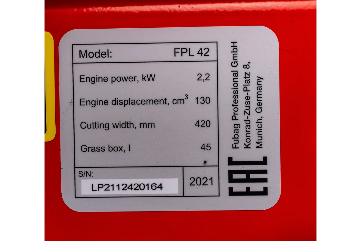 Бензиновая газонокосилка Fubag FPL 42 31775