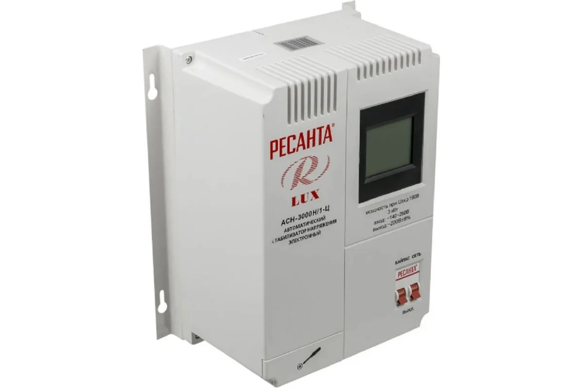Стабилизатор напряжения Ресанта АСН 3000 Н/1-Ц Lux 63/6/21
